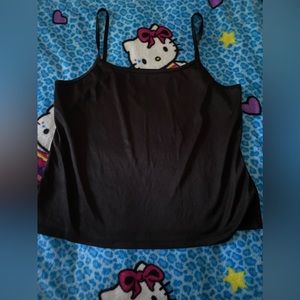 Black tank top